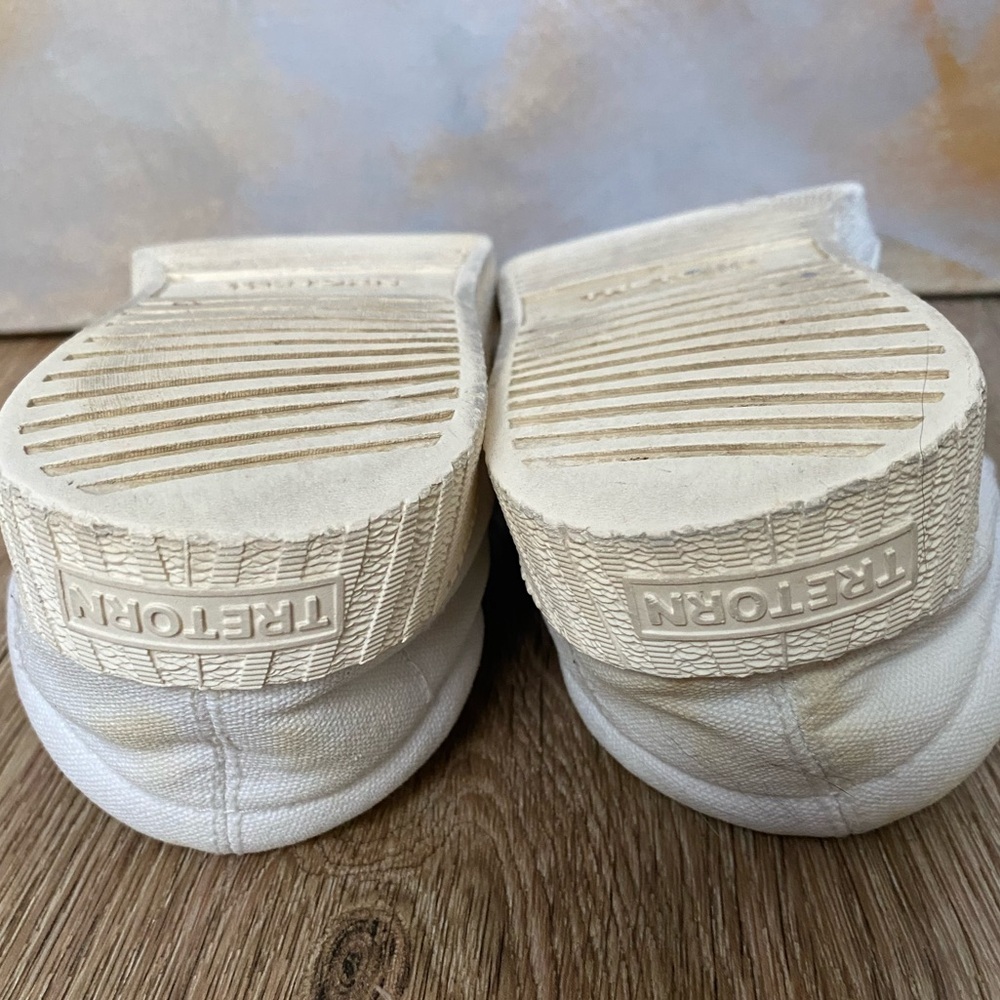 Vintage Tretorn Nylite Plus Canvas Sneaker in White Size 9.5 - Picture 7 of 11